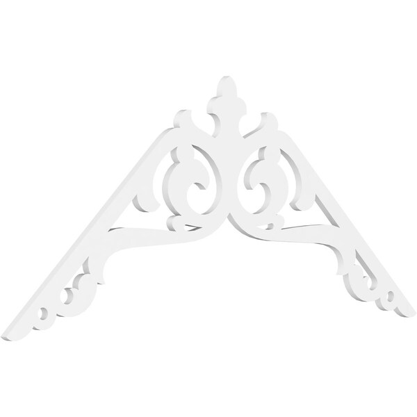 Ekena Millwork Pitch Amber Architectural Grade PVC Gable Pediment, 72"W x 33"H x 1"P (11/12) GPP072X033X100AMB - main
